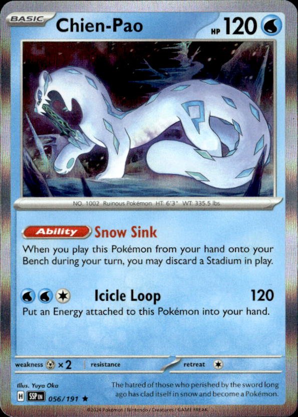 2024 Pokemon Scarlet And Violet Chien-Pao graded slab