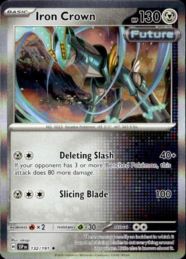 2024 Pokemon Scarlet And Violet Iron Crown graded slab