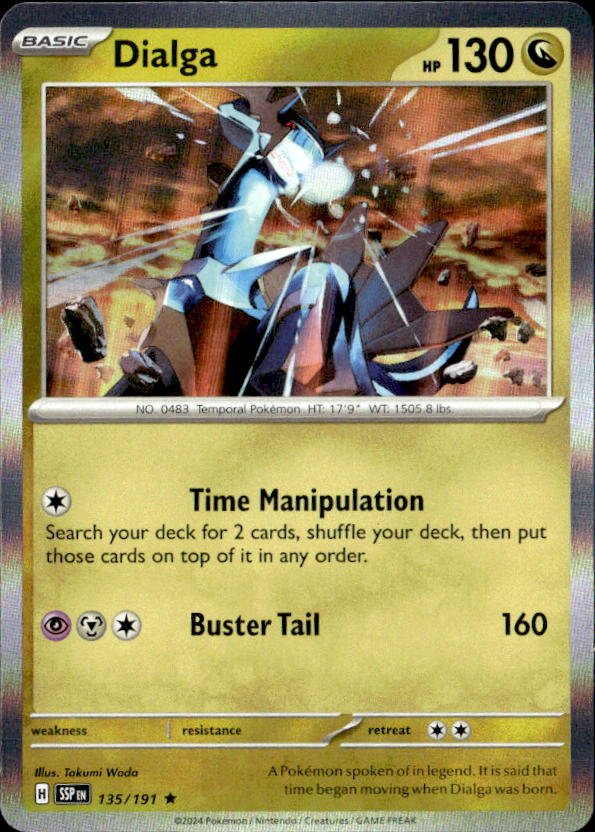 2024 Pokemon Scarlet And Violet Dialga graded slab
