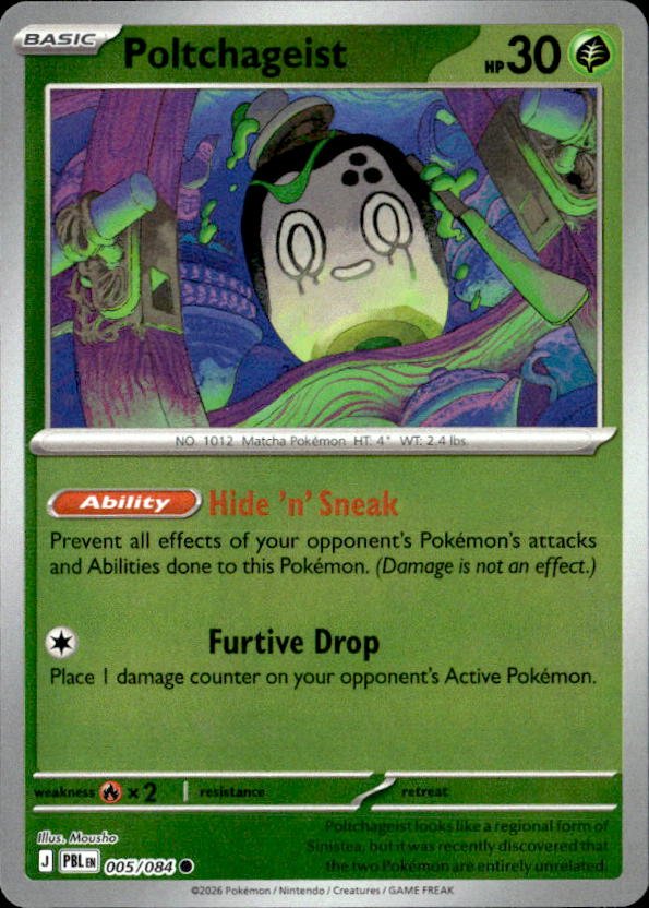 2026 Pokemon Mega Evolution Poltchageist graded slab