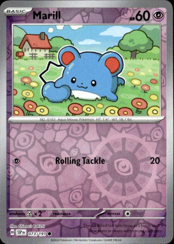 2024 Pokemon Scarlet And Violet Marill graded slab