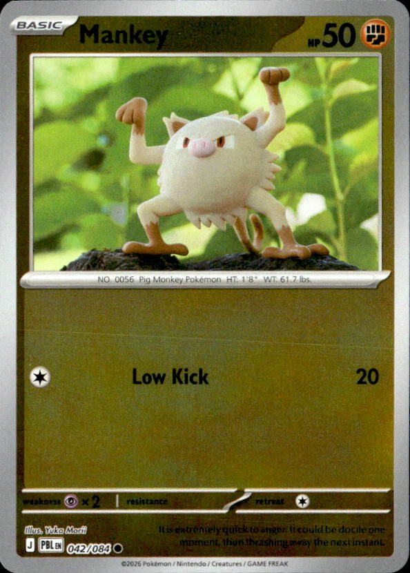 2026 Pokemon Mega Evolution Mankey graded slab
