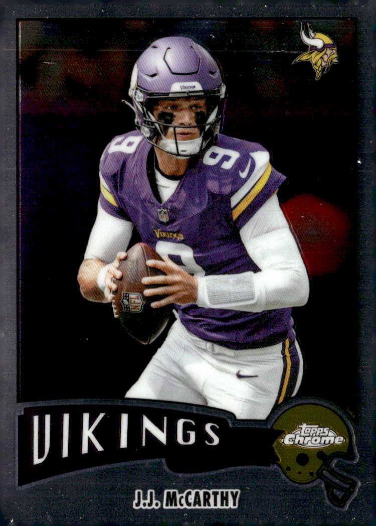 2025 Topps Chrome Jj McCarthy graded slab