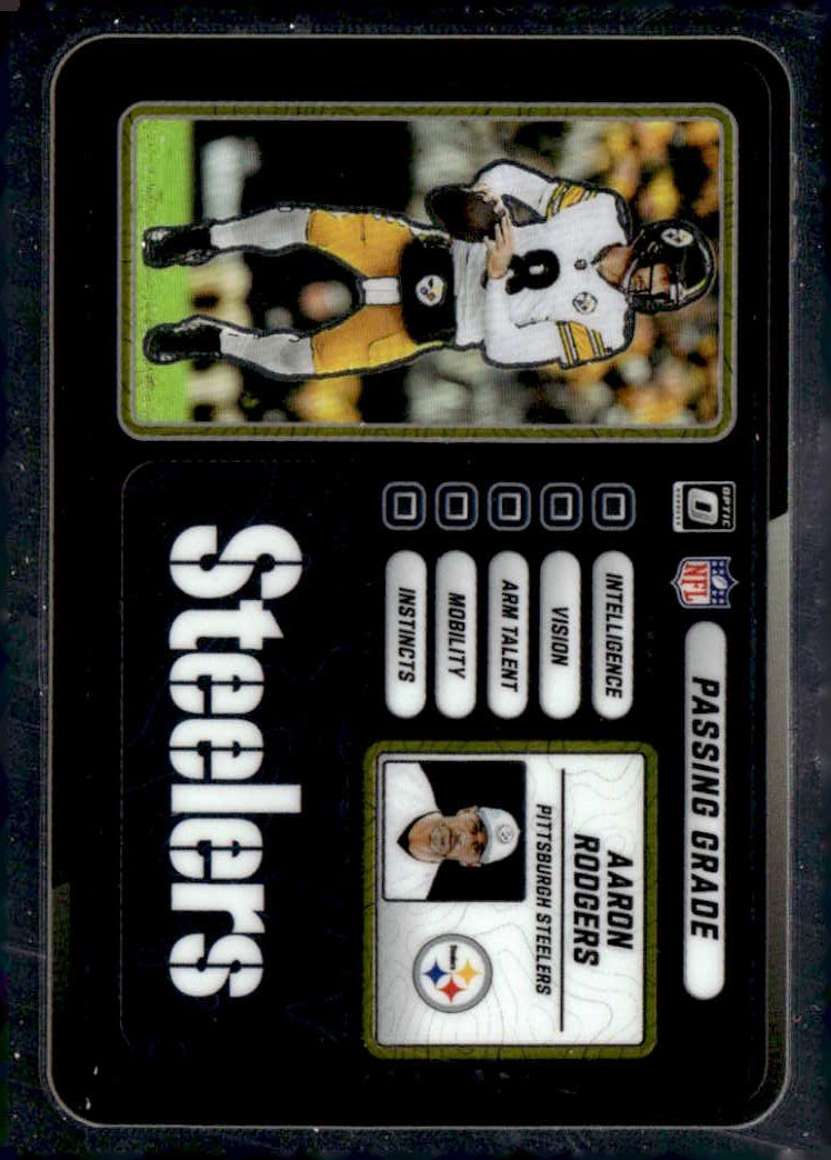 2025 Optic Aaron Rodgers graded slab