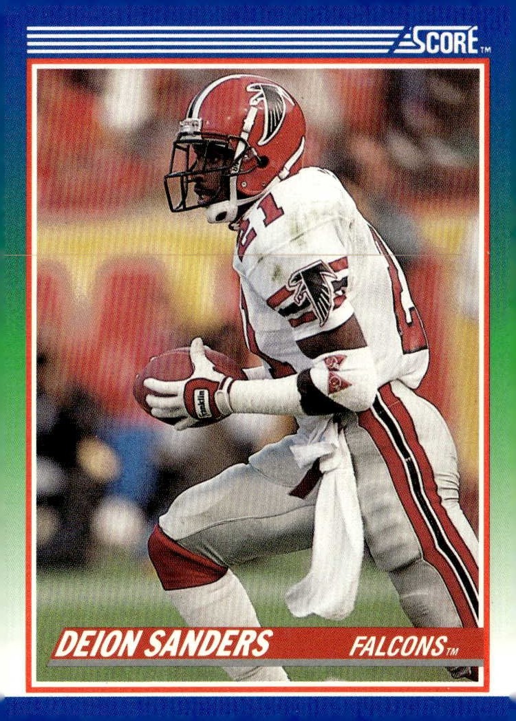 1990 Score Deion Sanders graded slab