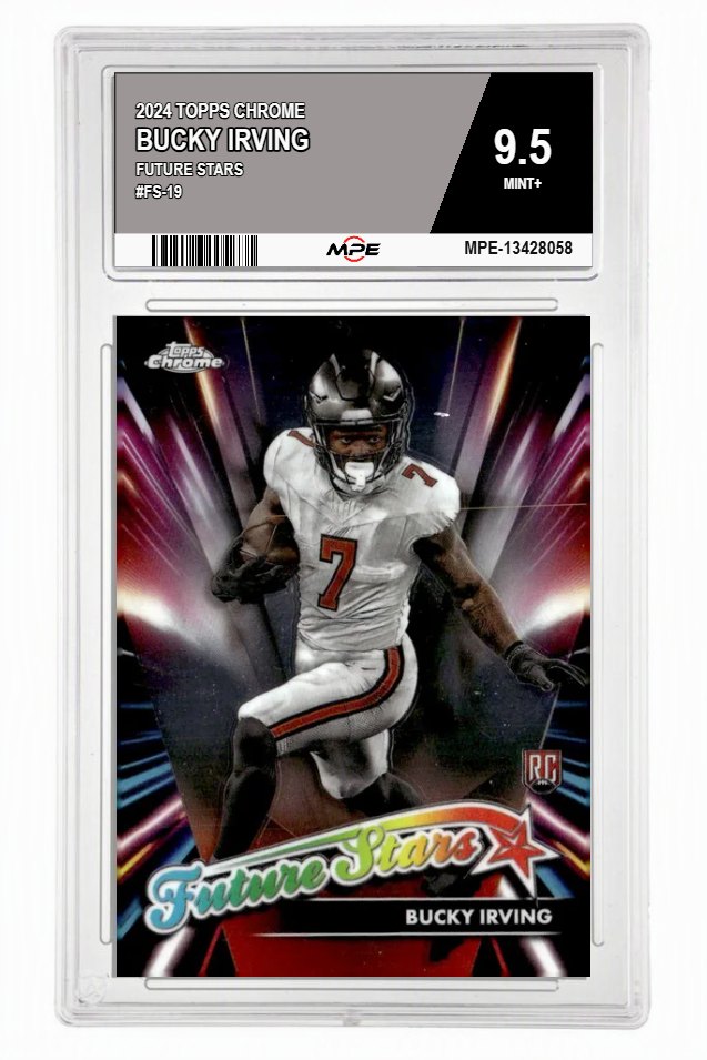 2024 TOPPS CHROME FUTURE STARS #FS-19 BUCKY IRVING MPE 9.5 MINT+ — graded card auctioned from the MPE vault