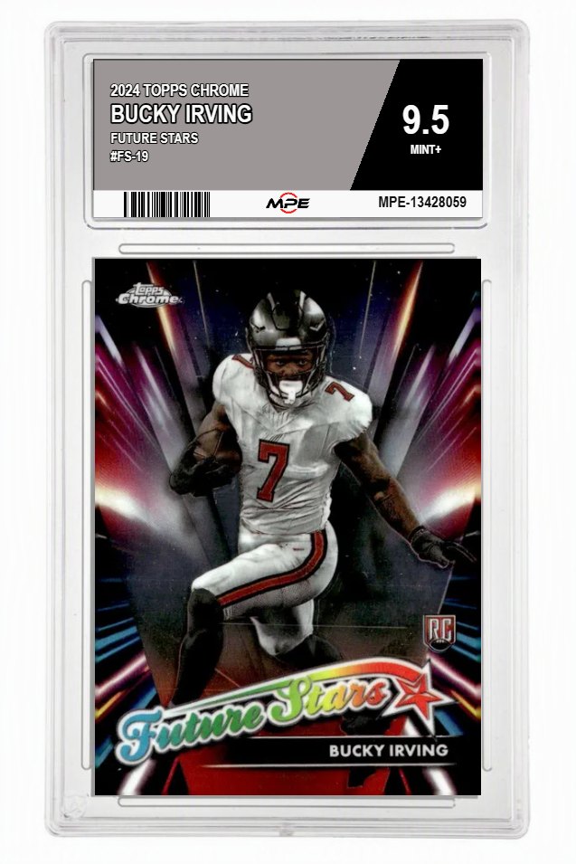 2024 TOPPS CHROME FUTURE STARS #FS-19 BUCKY IRVING MPE 9.5 MINT+ — graded card auctioned from the MPE vault