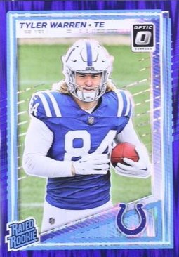 2025 Donruss Optic Tyler Warren graded slab