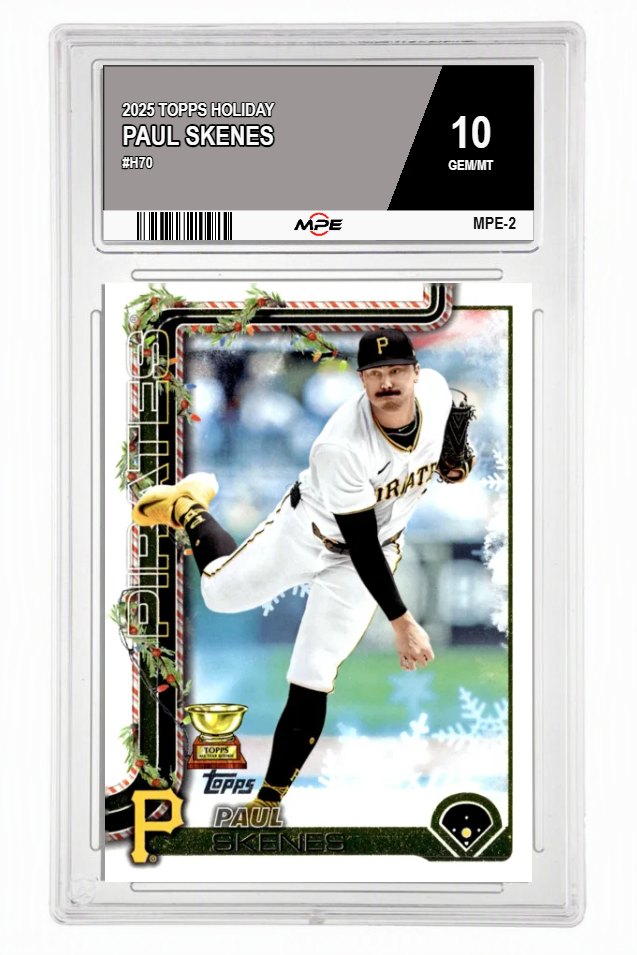 2025 TOPPS HOLIDAY #H70 PAUL SKENES MPE 10 GEM/MT — graded card auctioned from the MPE vault