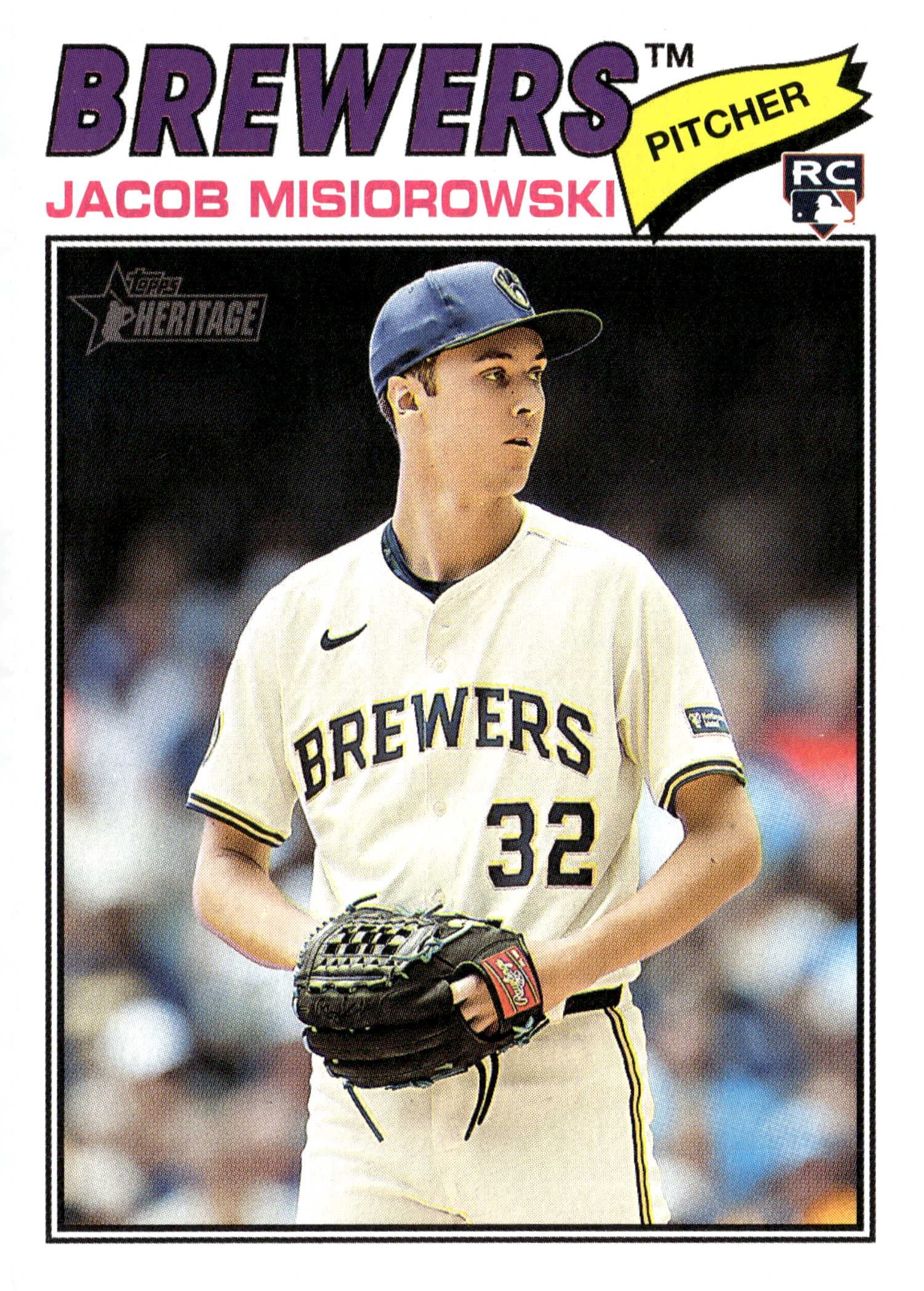 2026 Topps Heritage Jacob Misiorowski graded slab