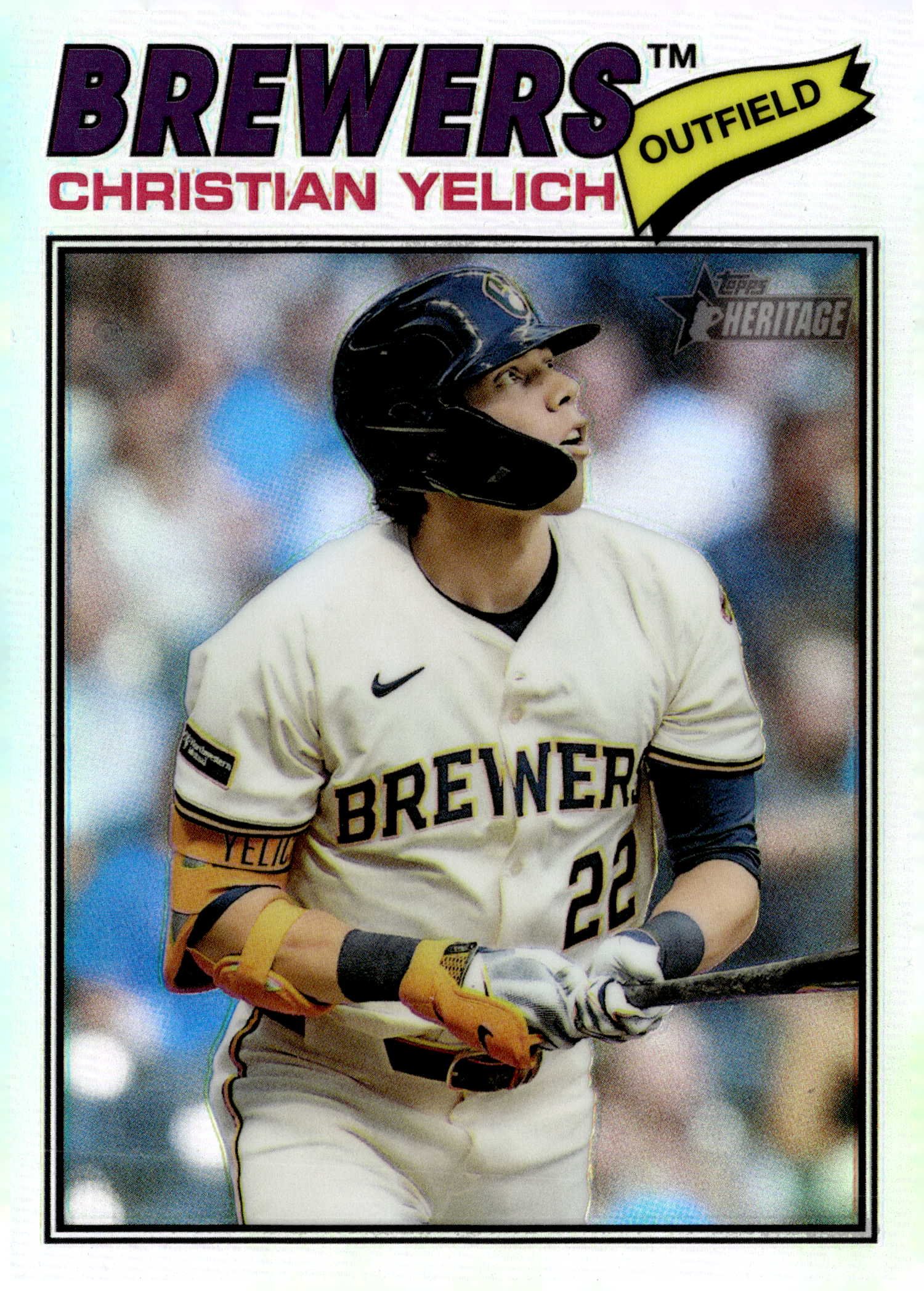 2026 Topps Heritage Christian Yelich graded slab