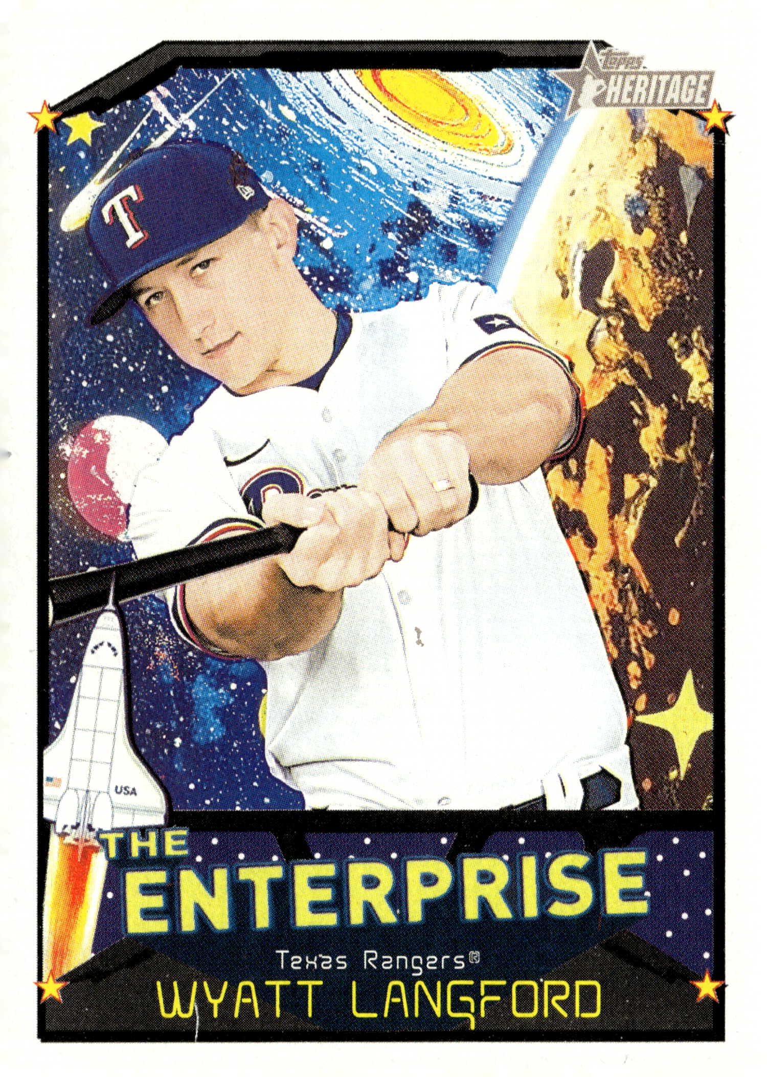 2026 Topps Heritage Wyatt Langford graded slab