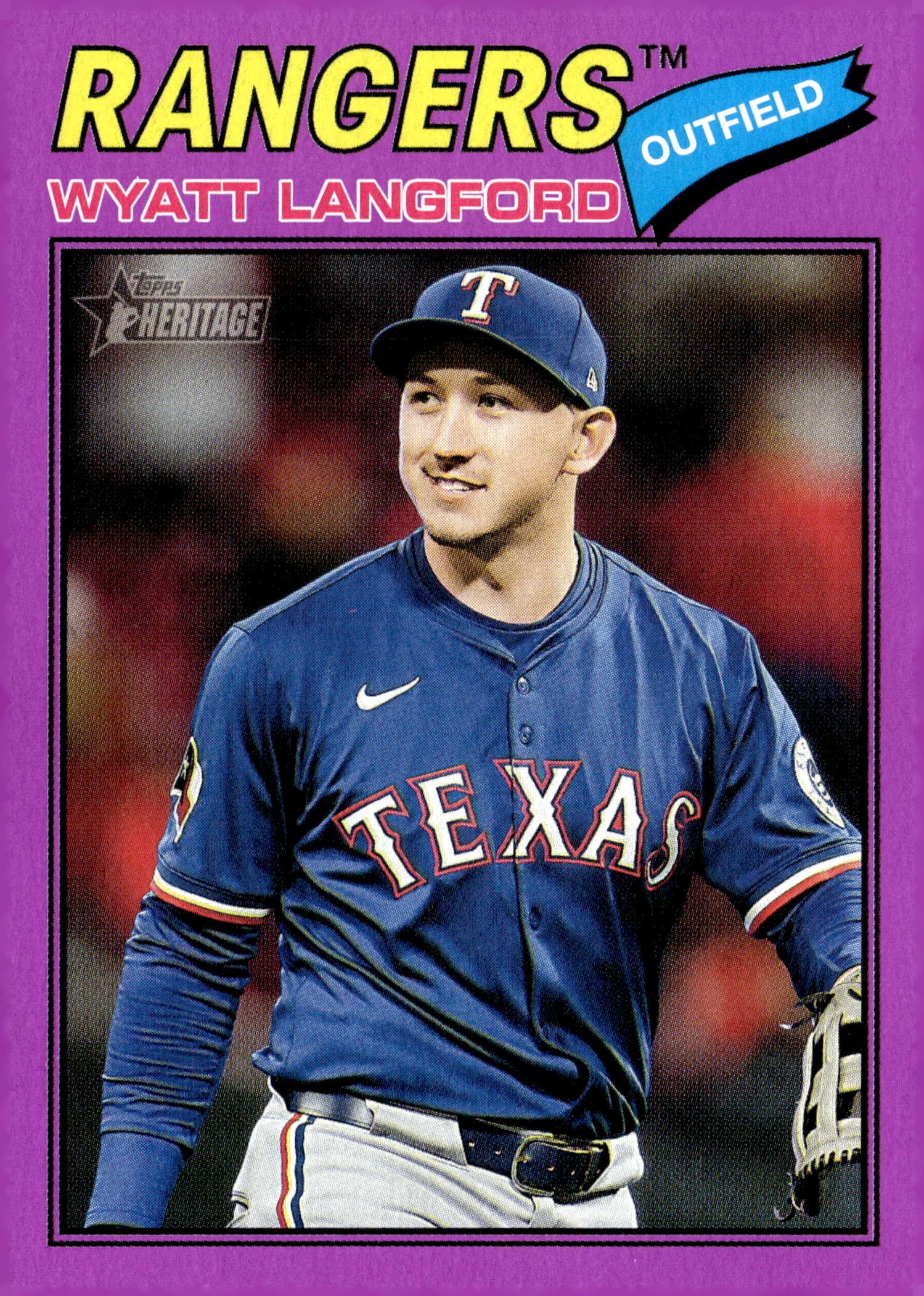 2026 Topps Heritage Wyatt Langford graded slab