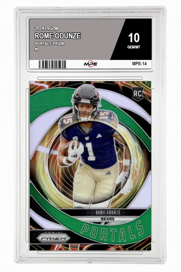 2024 PRIZM PORTALS-PRIZM #9 ROME ODUNZE MPE 10 GEM/MT — graded card auctioned from the MPE vault