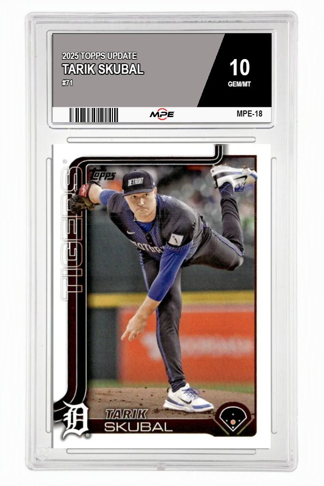 2025 TOPPS UPDATE #71 TARIK SKUBAL MPE 10 GEM/MT — graded card auctioned from the MPE vault