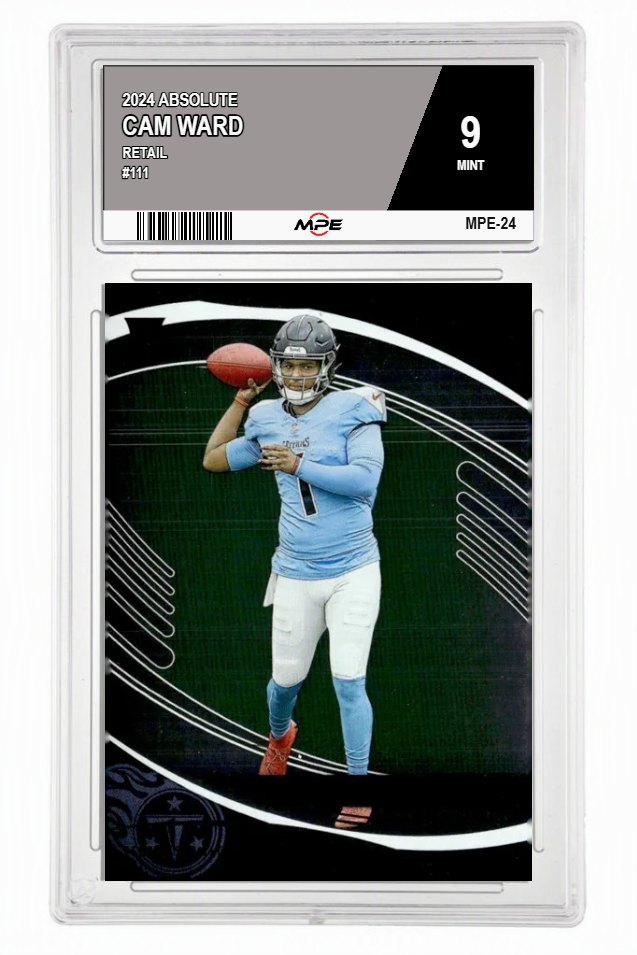 2024 ABSOLUTE RETAIL #111 CAM WARD MPE 9 MINT — graded card auctioned from the MPE vault