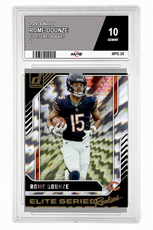 2024 DONRUSS ELITE SERIES ROOKIES #7 ROME ODUNZE MPE 10 GEM/MT — graded card auctioned from the MPE vault