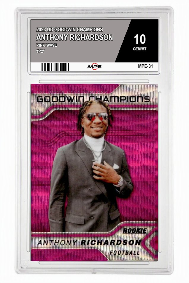 2023 UD GOODWIN CHAMPIONS PINK WAVE #P21 ANTHONY RICHARDSON MPE 10 GEM/MT — graded card auctioned from the MPE vault