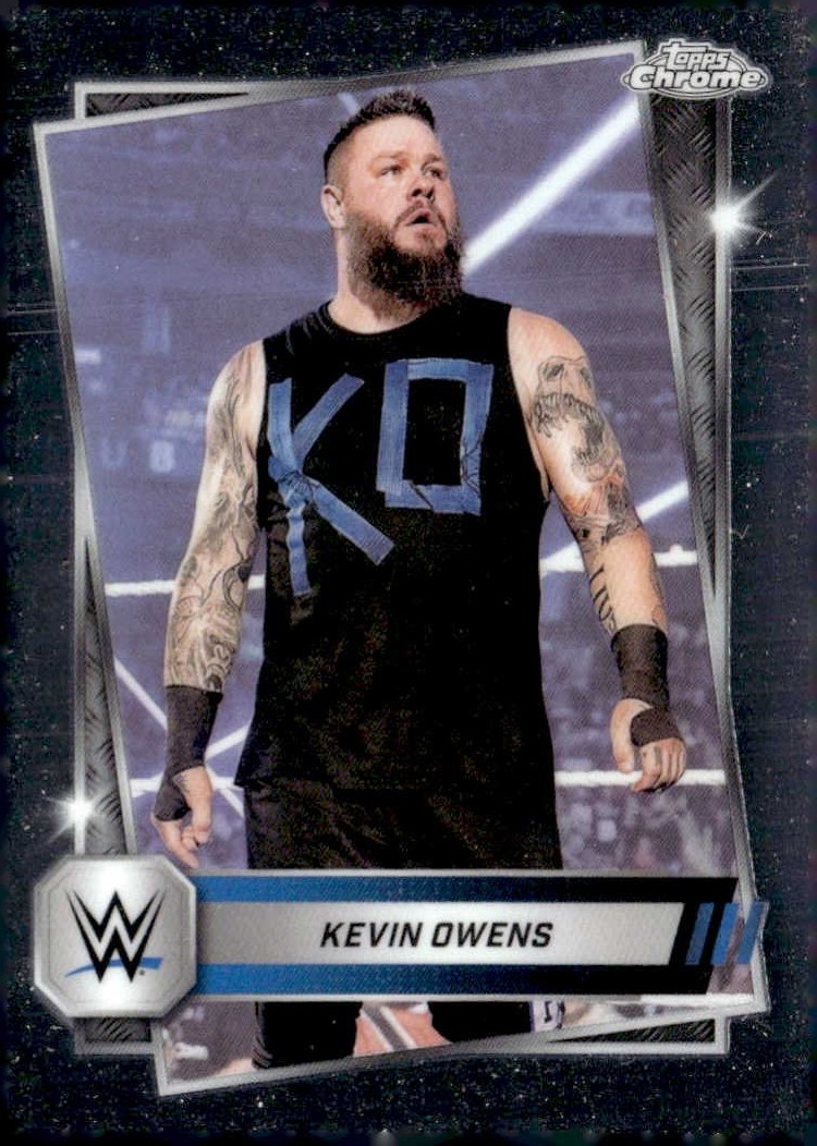 2025 Topps Chrome WWE Kevin Owens graded slab