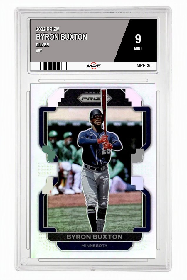 2022 PRIZM SILVER #87 BYRON BUXTON MPE 9 MINT — graded card auctioned from the MPE vault