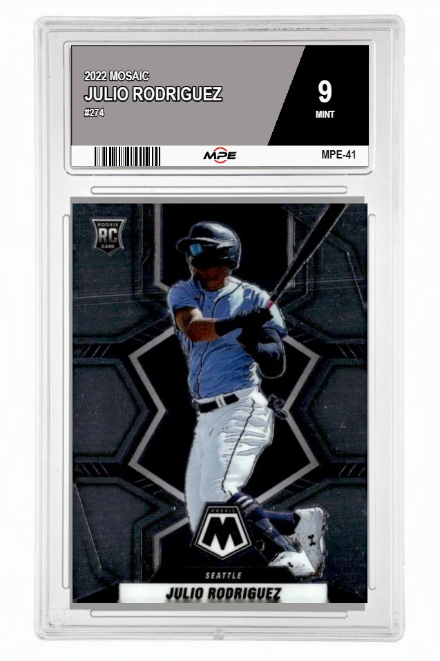 2022 MOSAIC #274 JULIO RODRIGUEZ MPE 9 MINT — graded card auctioned from the MPE vault