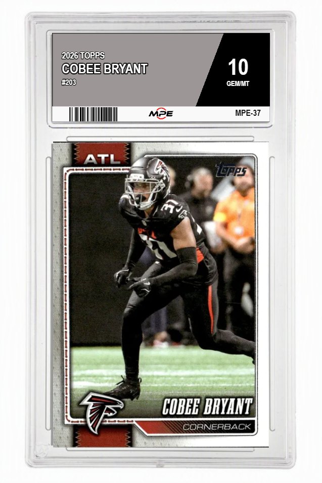 2026 TOPPS #203 COBEE BRYANT MPE 10 GEM/MT — graded card auctioned from the MPE vault