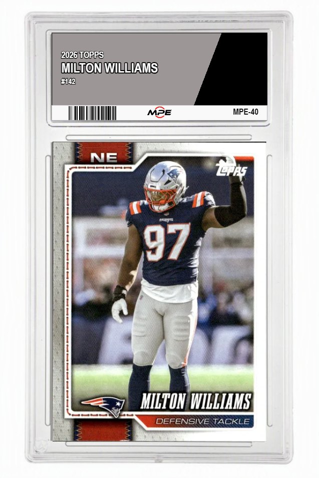 2026 TOPPS #142 MILTON WILLIAMS MPE 9.5 MINT+ — graded card auctioned from the MPE vault