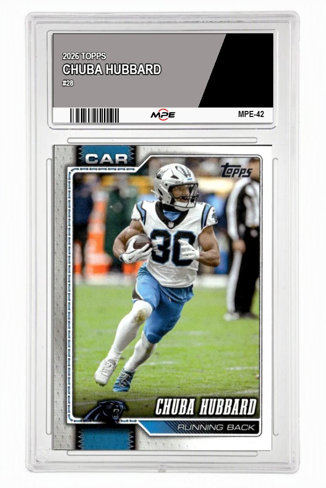 2026 TOPPS #28 CHUBA HUBBARD MPE 9.5 MINT+ — graded card auctioned from the MPE vault