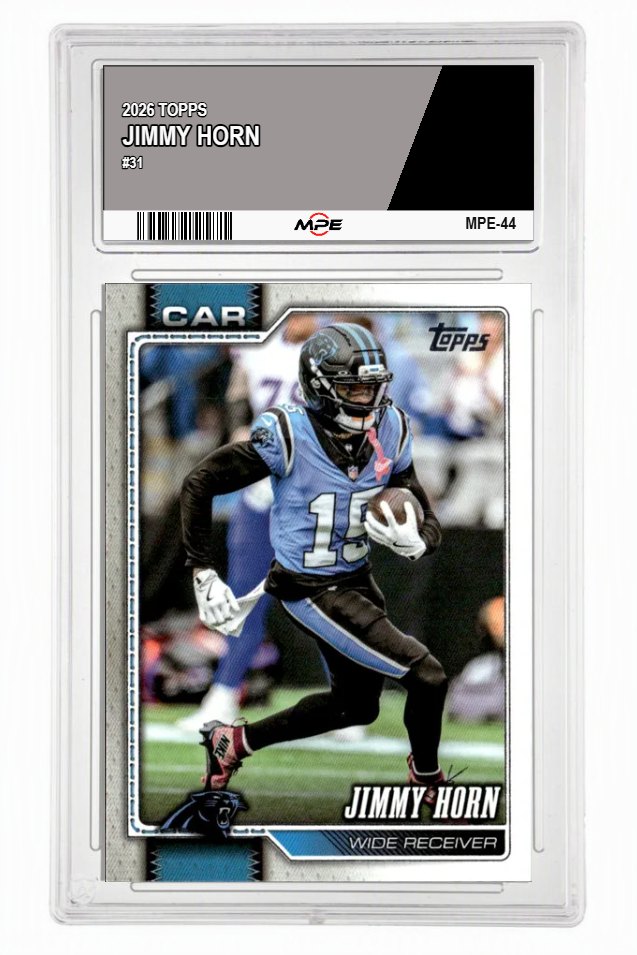 2026 TOPPS #31 JIMMY HORN MPE 9.5 MINT+ — graded card auctioned from the MPE vault