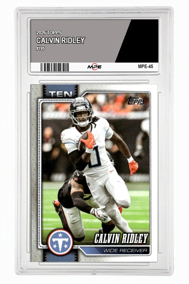 2026 TOPPS #195 CALVIN RIDLEY MPE 10 GEM/MT — graded card auctioned from the MPE vault