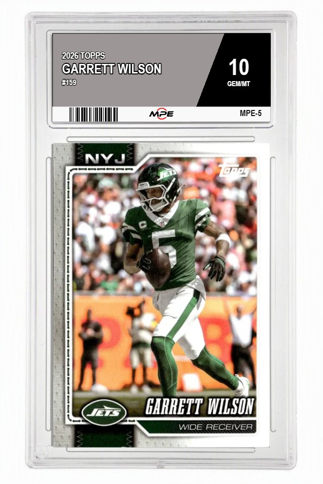 2026 TOPPS #159 GARRETT WILSON MPE 10 GEM/MT — graded card auctioned from the MPE vault