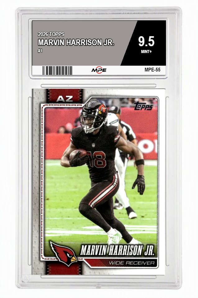 2026 TOPPS #1 MARVIN HARRISON JR. MPE 9.5 MINT+ — graded card auctioned from the MPE vault
