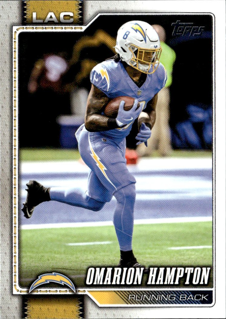 2026 Topps Omarion Hampton graded slab