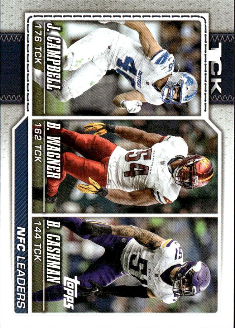 2026 Topps Bobby Wagner, Jack Campbell, Blake Cashman graded slab