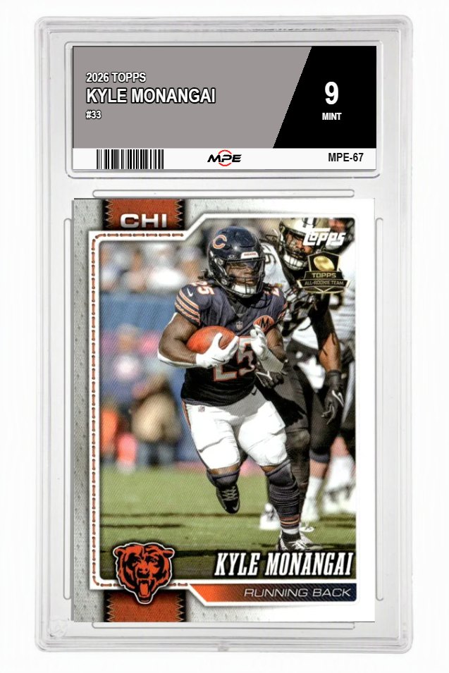 2026 TOPPS #33 KYLE MONANGAI MPE 9 MINT — graded card auctioned from the MPE vault