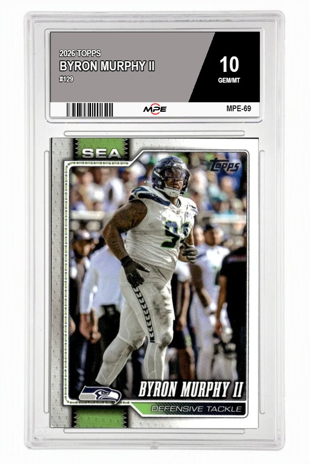 2026 TOPPS #129 BYRON MURPHY II MPE 10 GEM/MT — graded card auctioned from the MPE vault