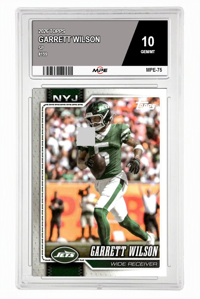 2026 TOPPS SP #159 GARRETT WILSON MPE 10 GEM/MT — graded card auctioned from the MPE vault