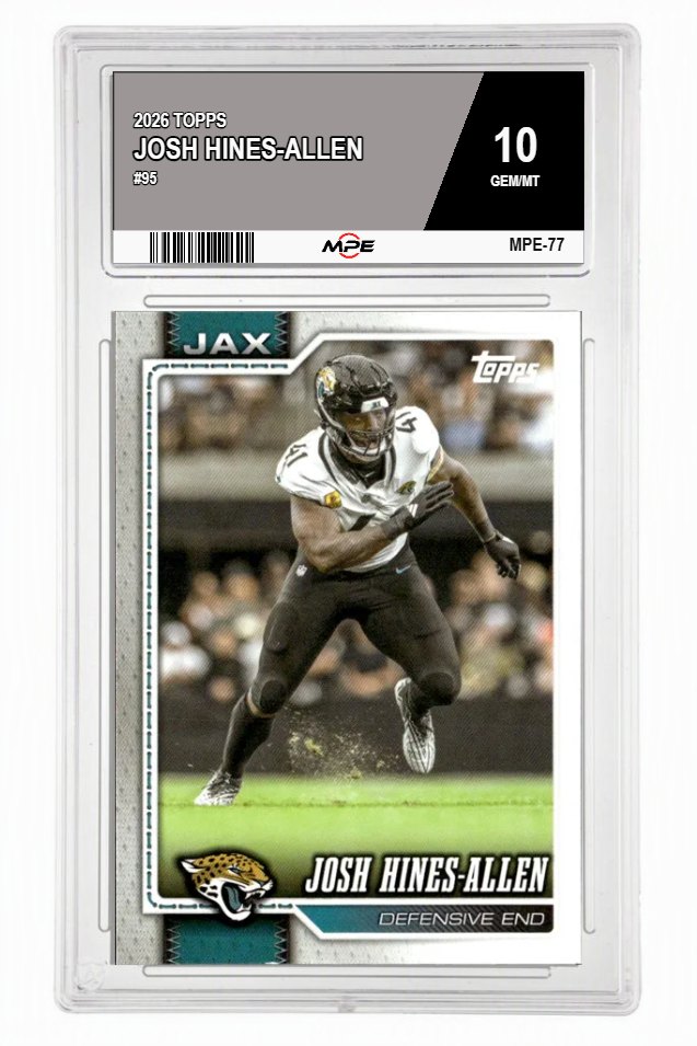 2026 TOPPS #95 JOSH HINES-ALLEN MPE 10 GEM/MT — graded card auctioned from the MPE vault