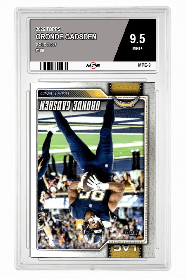 2026 TOPPS Gold /2026 #109 ORONDE GADSDEN MPE 9.5 MINT+ — graded card auctioned from the MPE vault