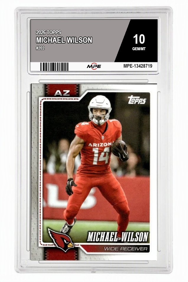2026 TOPPS #202 MICHAEL WILSON MPE 10 GEM/MT — graded card auctioned from the MPE vault