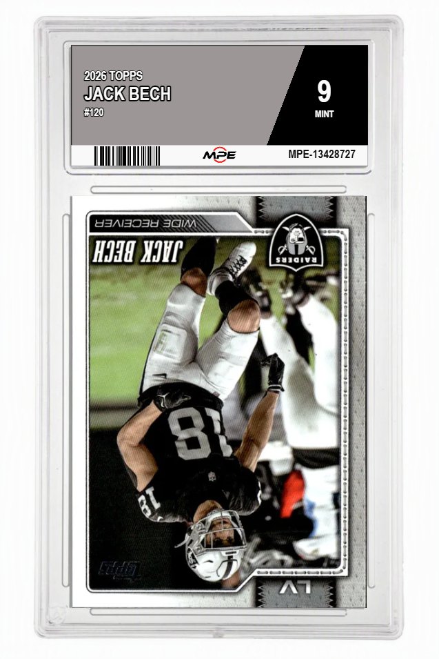 2026 TOPPS #120 JACK BECH MPE 9 MINT — graded card auctioned from the MPE vault