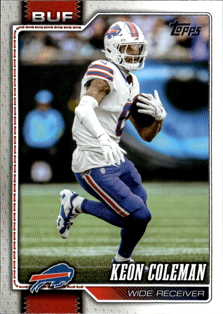 2026 Topps Keon Coleman graded slab