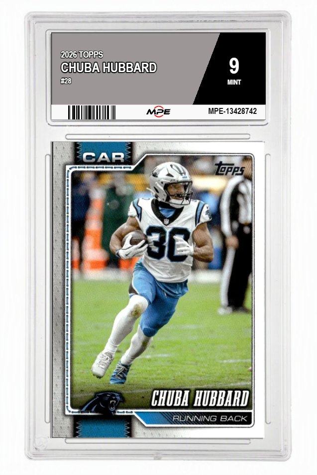 2026 TOPPS #28 CHUBA HUBBARD MPE 9 MINT — graded card auctioned from the MPE vault