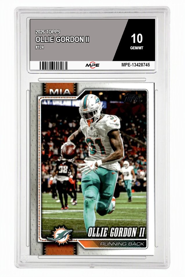 2026 TOPPS #124 OLLIE GORDON II MPE 10 GEM/MT — graded card auctioned from the MPE vault
