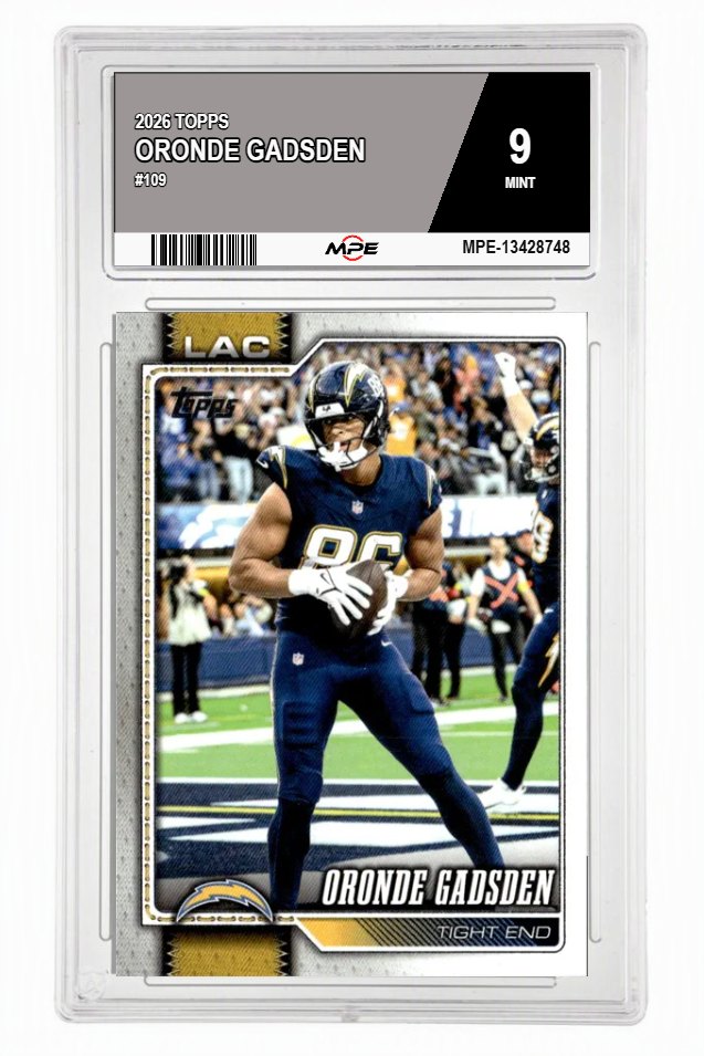 2026 TOPPS #109 ORONDE GADSDEN MPE 9 MINT — graded card auctioned from the MPE vault