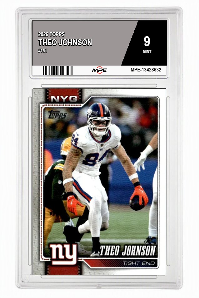 2026 TOPPS #151 THEO JOHNSON MPE 9 MINT — graded card auctioned from the MPE vault