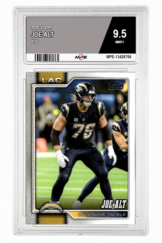 2026 TOPPS #105 JOE ALT MPE 9.5 MINT+ — graded card auctioned from the MPE vault