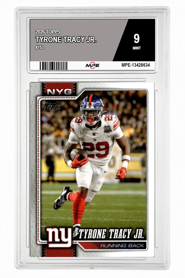 2026 TOPPS #152 TYRONE TRACY JR. MPE 9 MINT — graded card auctioned from the MPE vault
