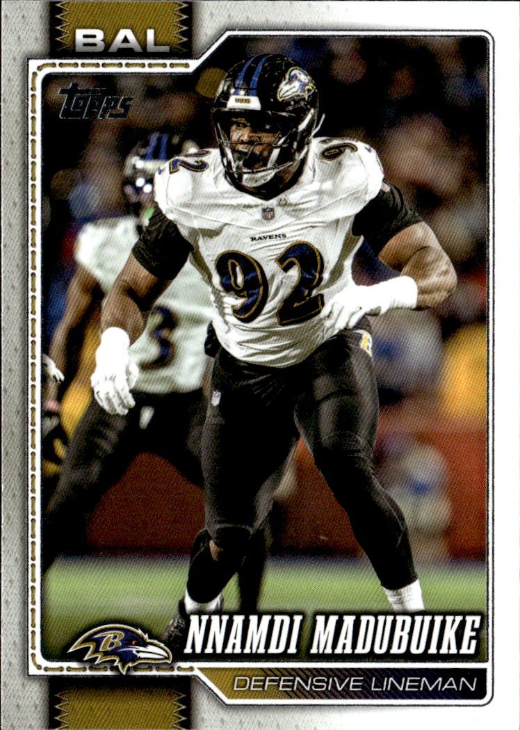 2026 Topps Nnamdi Madubuike graded slab