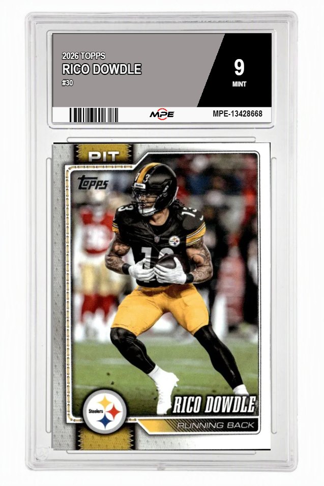 2026 TOPPS #30 RICO DOWDLE MPE 9 MINT — graded card auctioned from the MPE vault